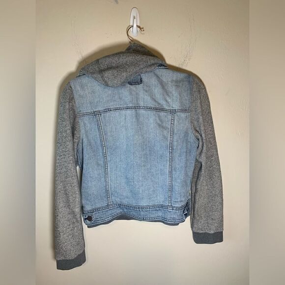 American Eagle denim hooded jacket size M - Picture 7 of 9
